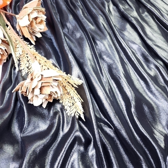 New Worthington Charcoal Silver Skirt Sz 14 - Picture 6 of 12